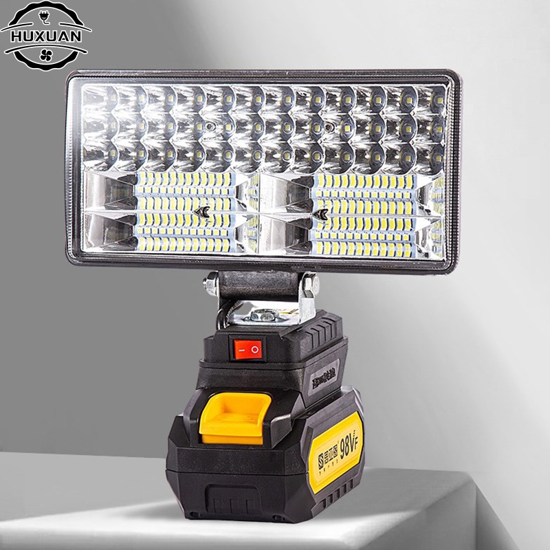 Power Outage Light - デウォルト用LEDワークライト、ポータブル緊急フラッドランプ、キャンプ用懐中電灯、屋外作業灯、20vリチウムイオンバッテリー、4 