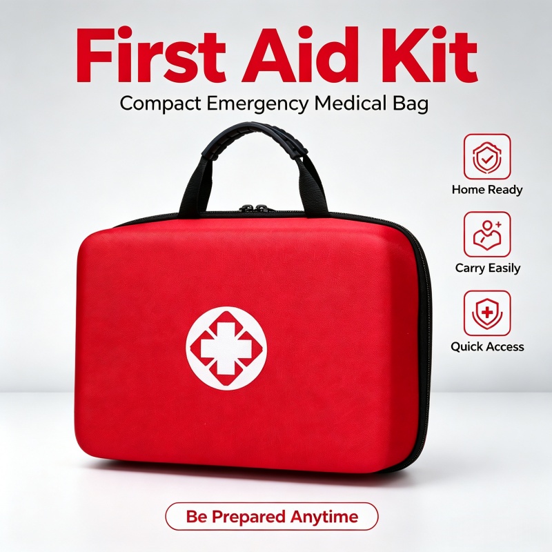 First Aid Bag Kit - ポータブルハードシェル救急キット、EVA緊急医療収納バッグ、運転や家庭用のアウトドアサバイバル医療キット