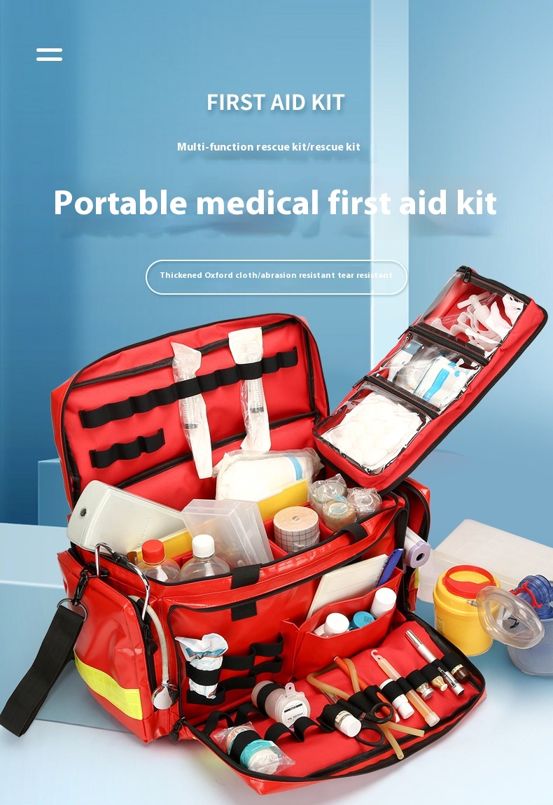 PVC製救急医療キット、防水アクセサリーバックパック、屋外用 - First Aid Bag Kit のレビューと価格
